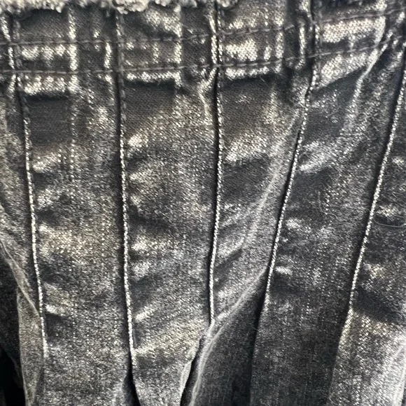 NWT Free People Marina babydoll denim crop top - Picture 7 of 12